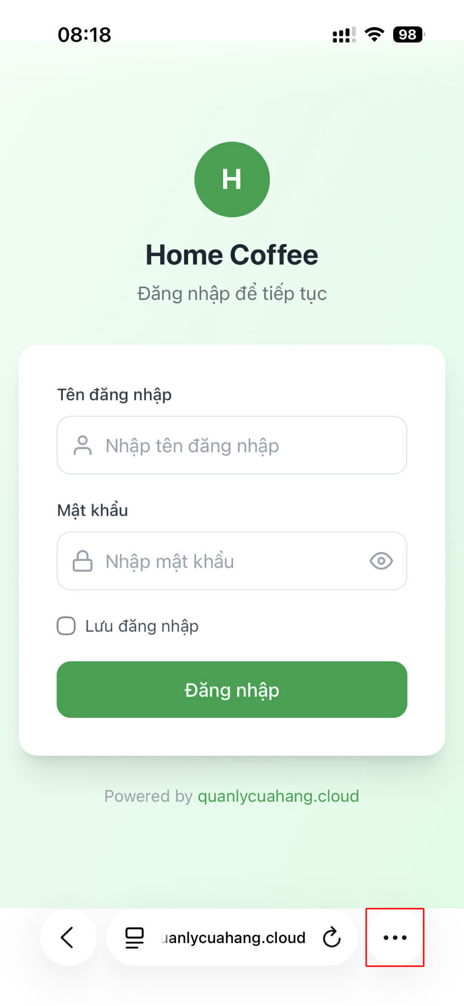 Bước 1: Nhấn nút chia sẻ